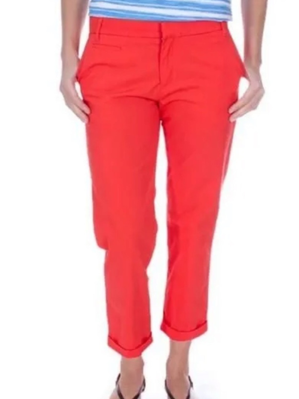 PATAGONIA Capris Organic Cotton Blend Stretch All Wear in Catalan Coral Sz 12